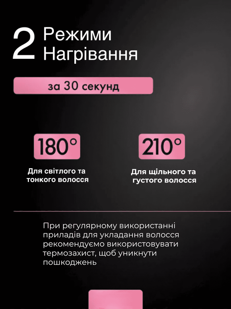 Плойка тройная три волны 25 мм для завивки волос для локонов стайлер бигуди волна GTM GM 3в1 быстрый нагрев керамика Розовый - Фото 6 Плойка тройная три волны 25 мм для завивки волос для локонов стайлер бигуди волна GTM GM 3в1 быстрый нагрев керамика Розовый - изображение 6
