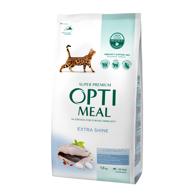 Сухий корм для кішок OPTIMEAL (Оптіміл) for adult cats high in cod fish з тріскою 10 кг - изображение 10