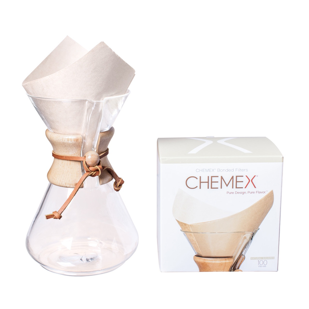Filtry papierowe Chemex kwadratowe 100 szt (28068001104) - obraz 2