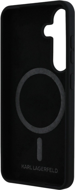 Панель Karl Lagerfeld Silicone Double Heads And Circle MagSafe для Samsung Galaxy S25 Black (3666339450151) - зображення 7