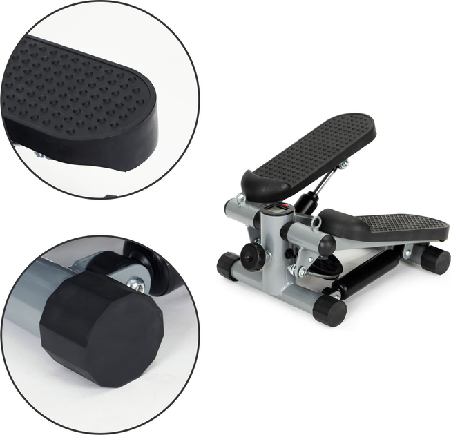 Stepper z ekspanderami do cwiczen fitness z licznikiem ModernHome (5903769979073) - obraz 8