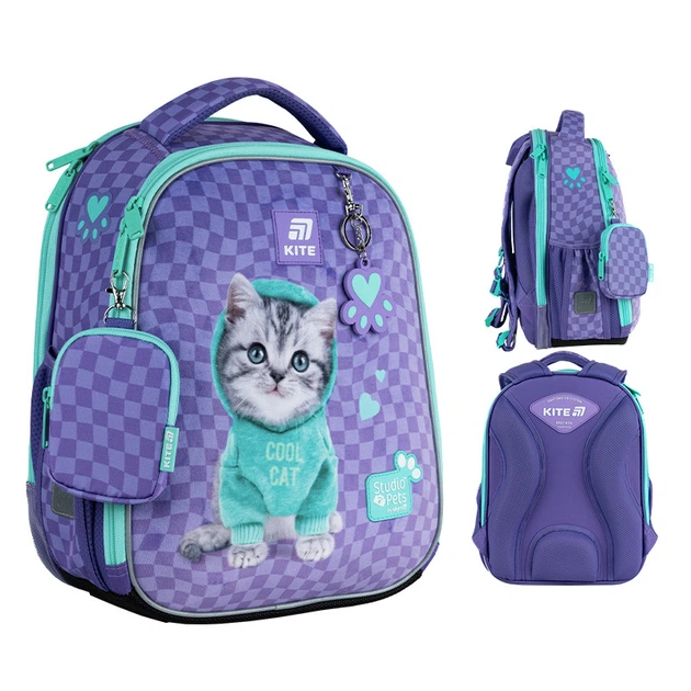 Рюкзак Kite Education каркасный SP25-555S-2 Studio Pets - изображение 2