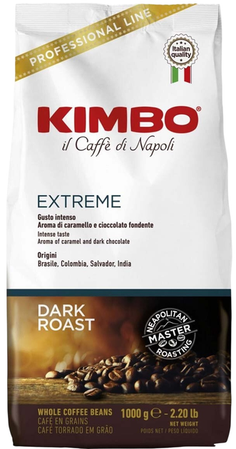 Kawa ziarnista Kimbo Extreme 1 kg (8002200140052) - obraz 1
