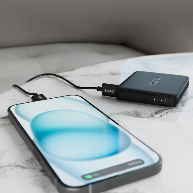 Powerbank SBS NanoTube 5000 mAh 10W Black (8018417467219) - obraz 10