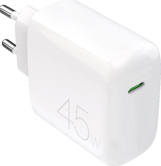Ładowarka sieciowa Puro PROLITE 45W USB-C White (8018417498626) - obraz 1