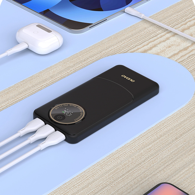 УМБ Dudao K12 10000 mAh 22.5W Black (6976625333882) - зображення 2