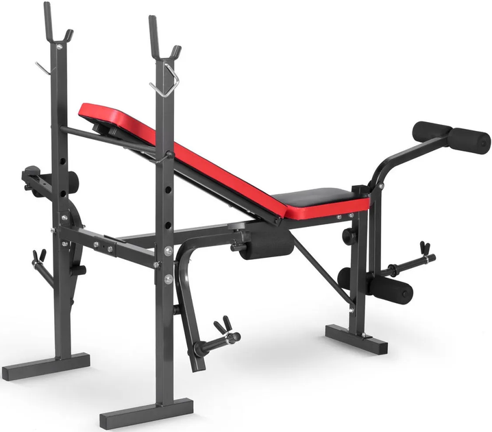 Ławka do ćwiczeń Neo Sport NS-201 pod sztangę (5902854513420) - obraz 2
