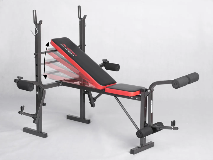 Ławka do ćwiczeń Neo Sport NS-201 pod sztangę (5902854513420) - obraz 11