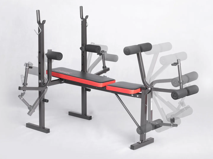 Ławka do ćwiczeń Neo Sport NS-201 pod sztangę (5902854513420) - obraz 12