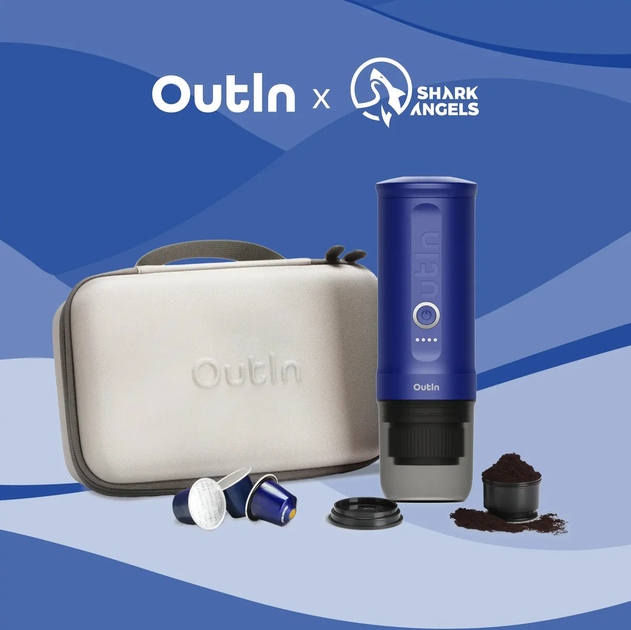 Портативна кавомашина Outin Nano Espresso Maker + аксесуари Ocean Blue (1240000018745) - зображення 9