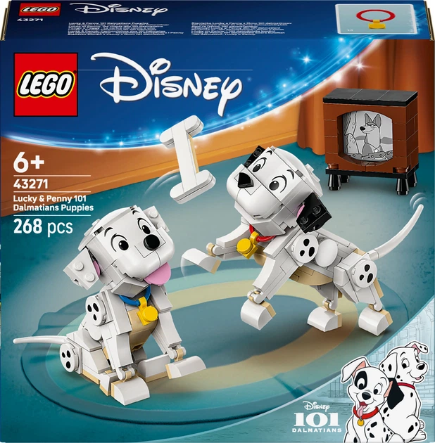 Конструктор LEGO Disney Classic Лакі та Пенні. 101 далматинець 268 деталей (43271) - Фото 1 Конструктор LEGO Disney Classic Лакі та Пенні. 101 далматинець 268 деталей (43271) - зображення 1