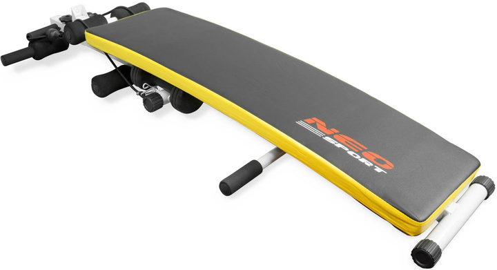 Ławeczka skośna do ćwiczeń Neo Sport NS-07 z ekspaderami i hantelkami (5902041317466) - obraz 5