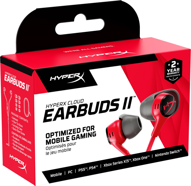 Навушники HyperX Cloud Earbuds II Red (705L8AA) - зображення 7