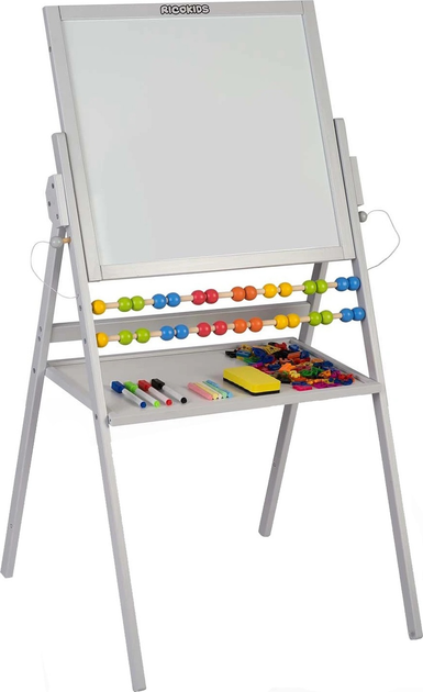 Tablica magnetyczna do malowania Ricokids Szara (5908220476504) - obraz 1