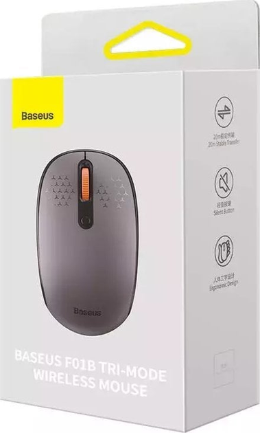 Миша Baseus F01B Wireless Gray (B01055503833-00) - зображення 9
