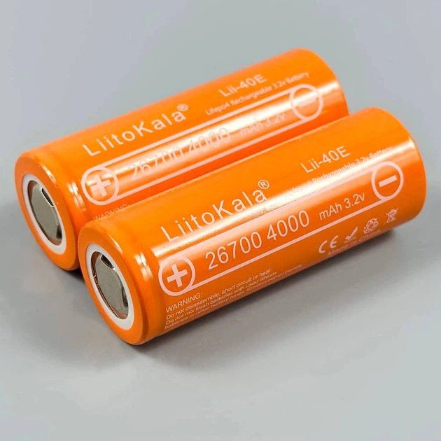 Аккумулятор 4000мА·ч LiitoKala Lii-40E 3.2V 26700 1шт Оранжевый 58034 - изображение 3