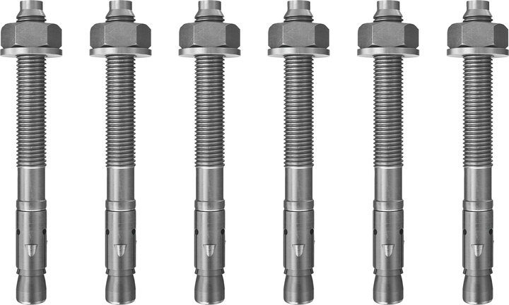 Комплект анкерних болтів Technivolt 6 x M10, 10/95 мм (4019588063488) - зображення 1