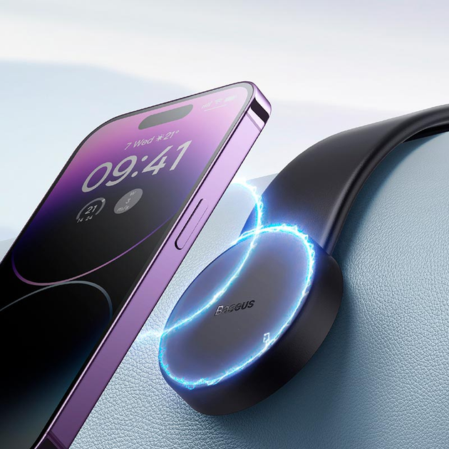 Тримач Магнітний Baseus C02 Magnetic Phone Holder (SUCC000201) черно-серый - Фото 5 Тримач Магнітний Baseus C02 Magnetic Phone Holder (SUCC000201) черно-серый - изображение 5