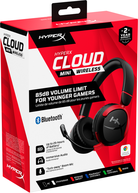 Słuchawki HyperX Cloud Mini Wireless Black (7G8F1AA) - obraz 10