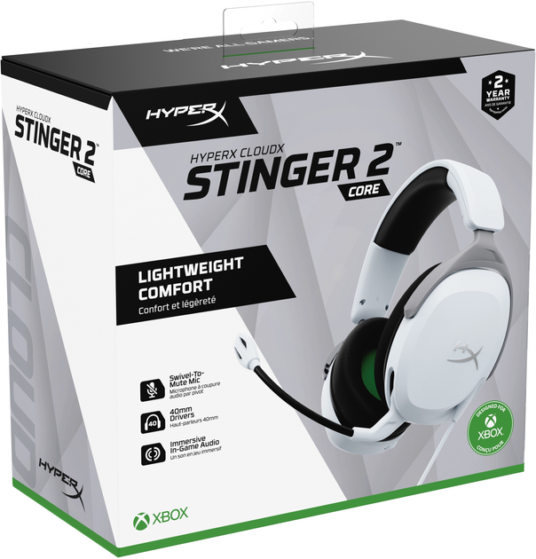 Навушники HyperX Cloud Stinger 2 Core for Xbox White (6H9B7AA) - зображення 8