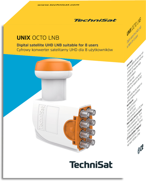 Konwerter satelitarny TechniSat Unix Octo LNB (4019588764859) - obraz 3