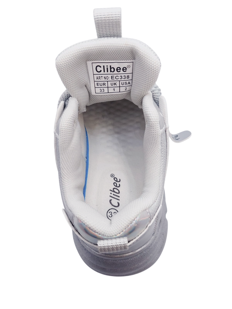 Кроссовки для девочек Clibee EC3380/33 Серый 33 - Фото 6 Кроссовки для девочек Clibee EC3380/33 Серый 33 - изображение 6