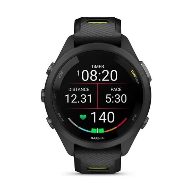 Смарт-часы Garmin Forerunner 265S Black Bezel and Case w. Black/Amp Yellow S. Band (010-02810-13) - изображение 2
