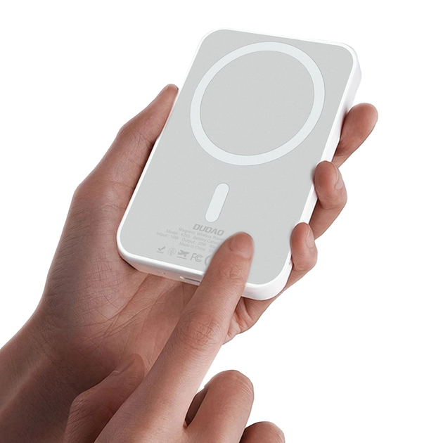 УМБ Dudao K26S 20W USB-C / MagSafe 5000 mAh White (6976625333738) - зображення 6