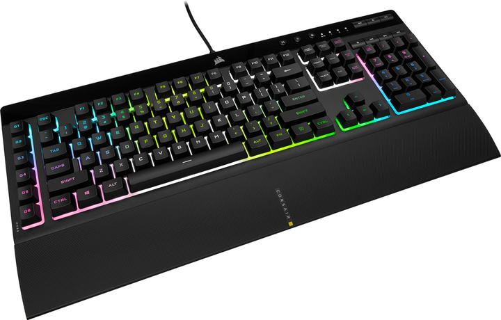 Klawiatura przewodowa Corsair K55 RGB PRO XT USB Black (4166778) - obraz 3
