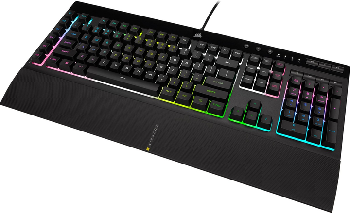 Klawiatura przewodowa Corsair K55 RGB PRO XT USB Black (4166778) - obraz 4
