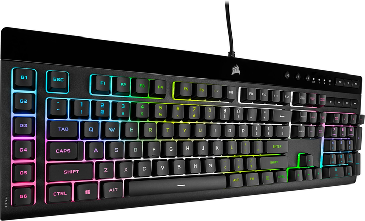 Klawiatura przewodowa Corsair K55 RGB PRO XT USB Black (4166778) - obraz 5