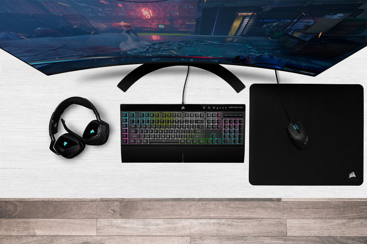 Klawiatura przewodowa Corsair K55 RGB PRO XT USB Black (4166778) - obraz 19
