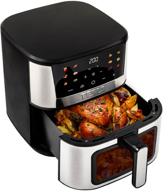 Frytkownica Tesla AirCook Q60 XXL Pro (AIRCKQ60XXLPROBLK) - obraz 2