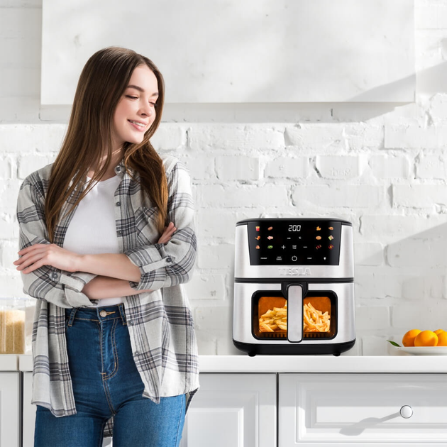 Frytkownica Tesla AirCook Q60 XXL Pro (AIRCKQ60XXLPROBLK) - obraz 6