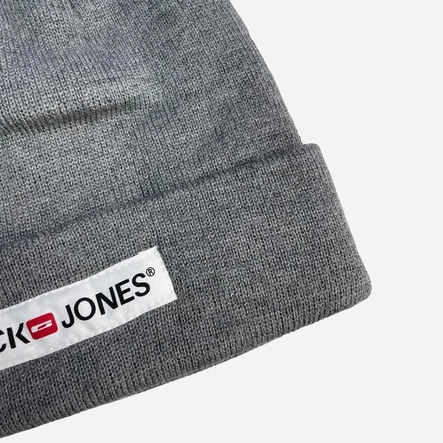 Шапка мужская Jack & Jones 191 126 One Size Серая (LV2200005057452) - Фото 3 Шапка мужская Jack & Jones 191 126 One Size Серая (LV2200005057452) - изображение 3