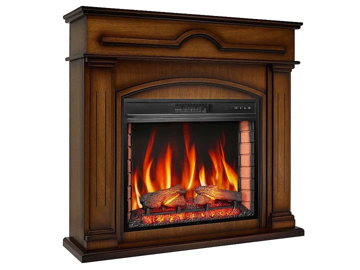 Каминокомплект ArtiFlame Inverno AF28S дуб антик 3D эффект живого огня и тления поленьев со звуком и обогревом - изображение 2