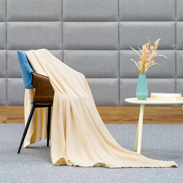 Koc Teesa polarowy kremowy 200 x 220 cm (5901890094405) - obraz 4