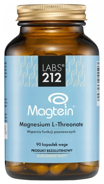 Харчова добавка Labs212 Magtein Magnesium L-Threonate 90 капсул (5903943955817) - зображення 1