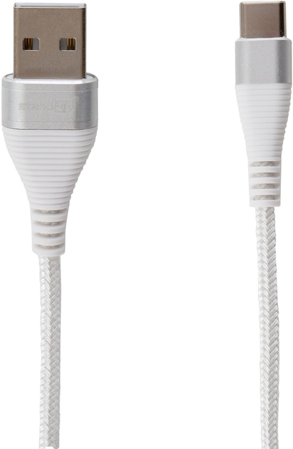 Кабель Standart USB Type-A – USB Type-C 1.2 м Silver (GT-RH016 silver) - зображення 1