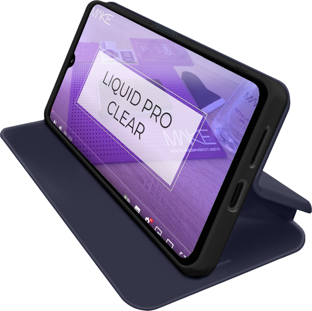 Чехол-книжка для смартфона MAKE Flip для Samsung Galaxy A17 Dark Blue (MCP-SA17BL) - Фото 4 Чехол-книжка для смартфона MAKE Flip для Samsung Galaxy A17 Dark Blue (MCP-SA17BL) - изображение 4