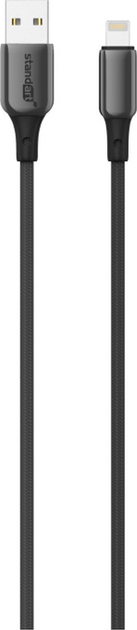 Кабель Standart USB Type-A – Lightning 2 м Black (GT-XG111-blk-2m) - зображення 1