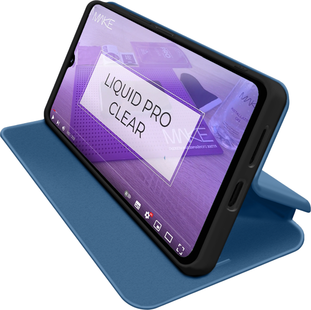 Чохол-книжка для смартфона MAKE Flip для Samsung Galaxy A17 Light Blue (MCP-SA17LB) - зображення 4