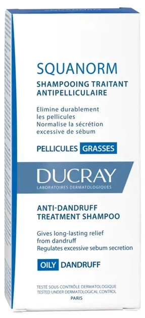 Шампунь проти жирної лупи Ducray Kelual Squanorm Anti-dandruff Oily dandruff 200 мл (3282770037586) - зображення 2