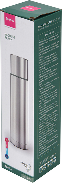Термос Fissman Vacuum Flask 1 л Металлик (19624_F) - Фото 10 Термос Fissman Vacuum Flask 1 л Металлик (19624_F) - изображение 10