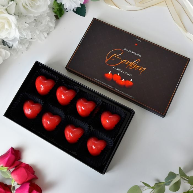 Набір ароматичних свічок Mikamax Heart-Shaped Bonbon Candle Light (8719481358907) - зображення 2