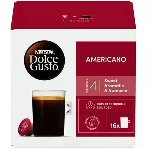 Кофе в капсулах Nescafe Dolce Gusto Americano 16 шт 136 г Американо - Фото 1 Кофе в капсулах Nescafe Dolce Gusto Americano 16 шт 136 г Американо - изображение 1