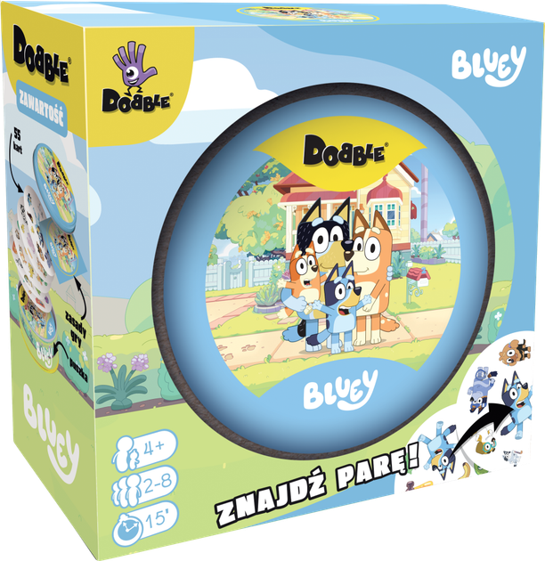 Gra planszowa Rebel Dobble Bluey (edycja polska) (3558380131113) - obraz 1