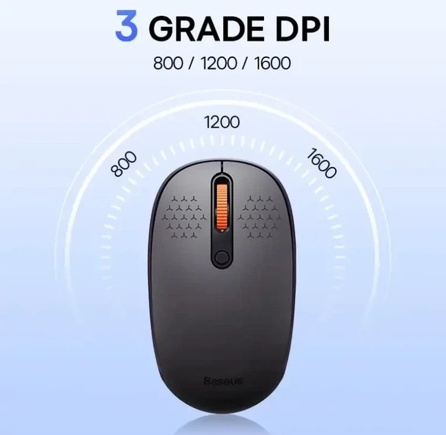 Мышь Baseus F01B TRI-mode Wireless Grey (B01055503833-00) - изображение 8