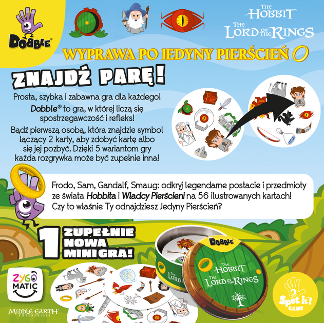 Gra planszowa Rebel Dobble Władca Pierścieni (edycja polska) (3558380134572) - obraz 8