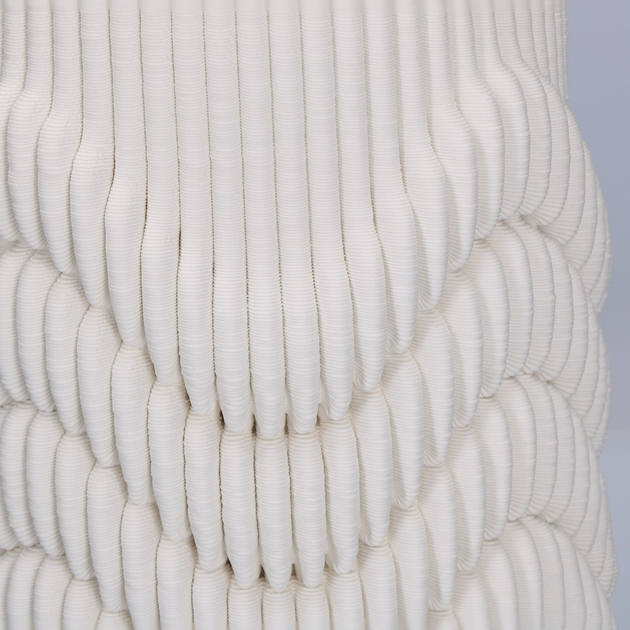 Wazon Rituali Domestici Lino porcelanowa biały 29.5 × 20 cm (U30122091U00) - obraz 2